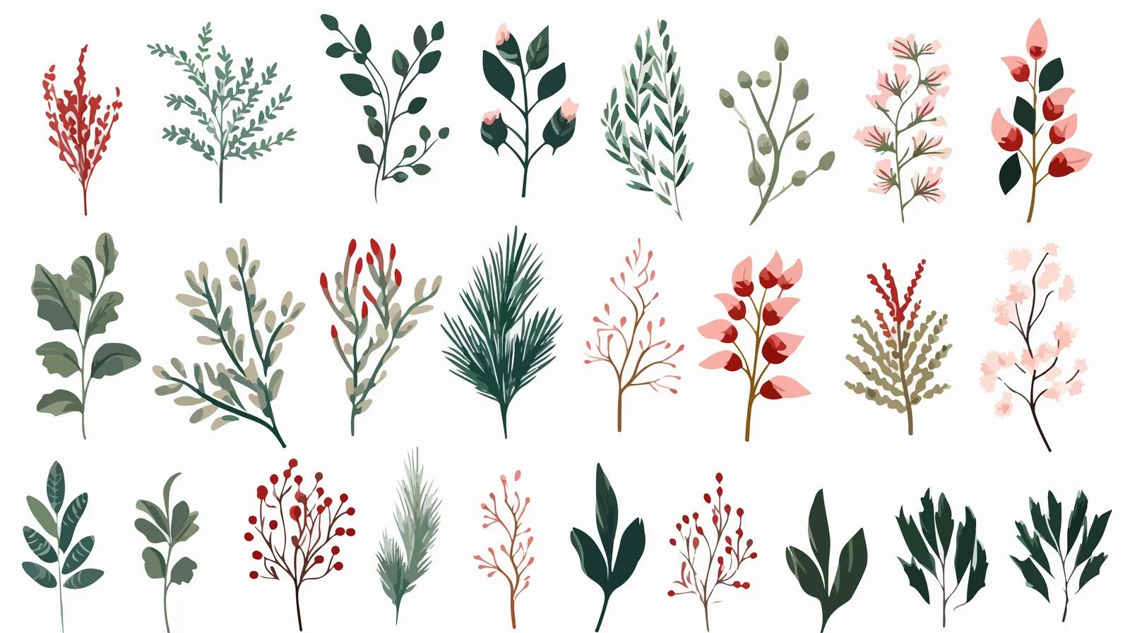 Elegant Fir Branch Christmas Wreath Decor — free download from Dotvec