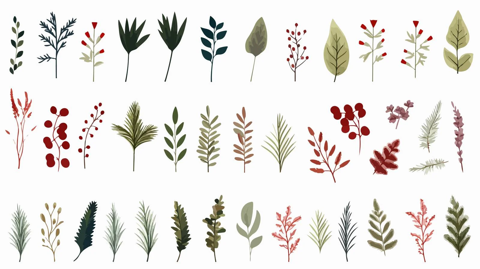 Elegant Fir Branches Christmas Wreath Decor — free download from Dotvec