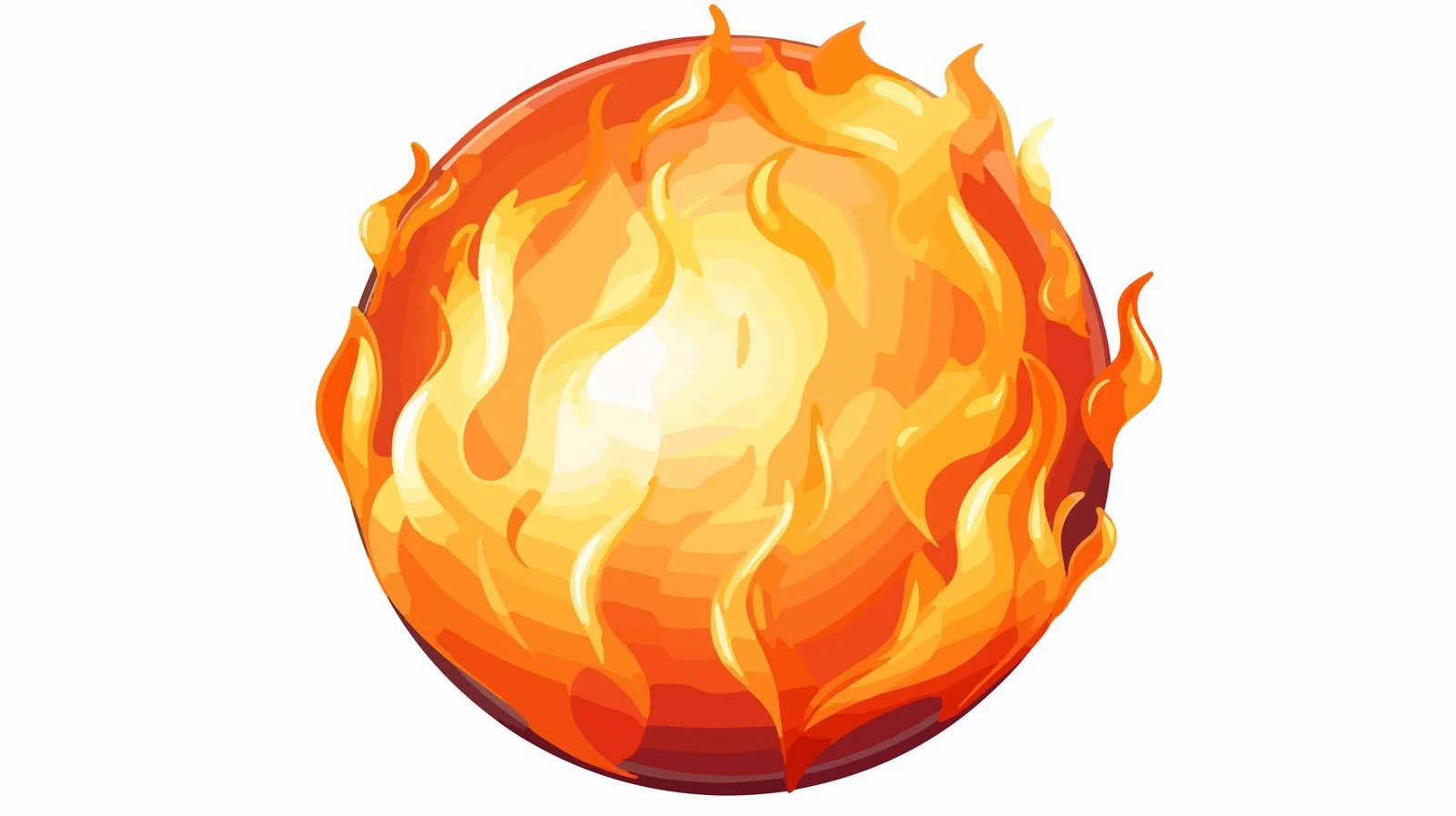 Flame Fuel Fireball Vector Car Illustration — free download from Dotvec