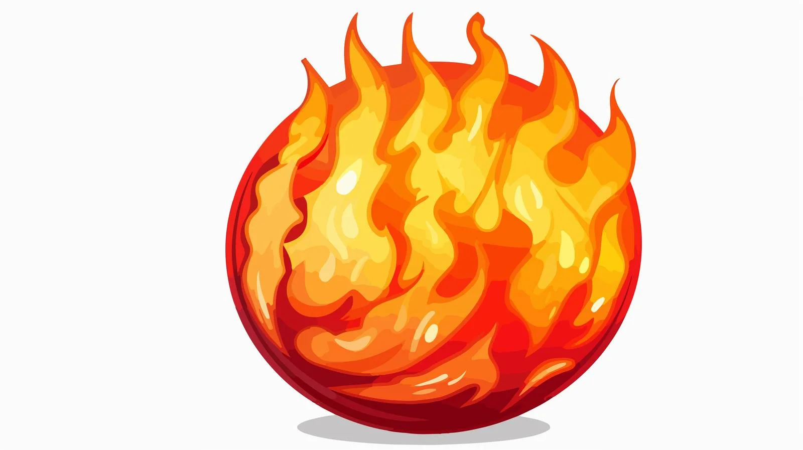 Burning Fuel Fireball Vector Illustration — free download from Dotvec