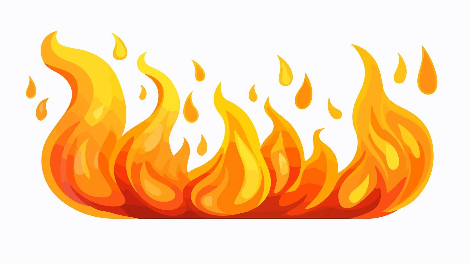 Cartoon Fire Vector Illustration — free download from Dotvec