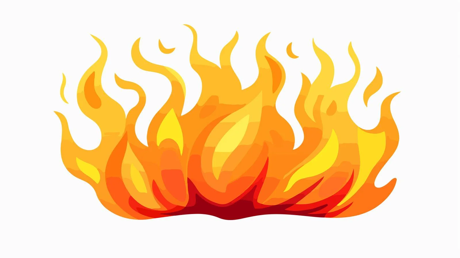 Cartoon Fire Flame Vector Illustration — free download from Dotvec