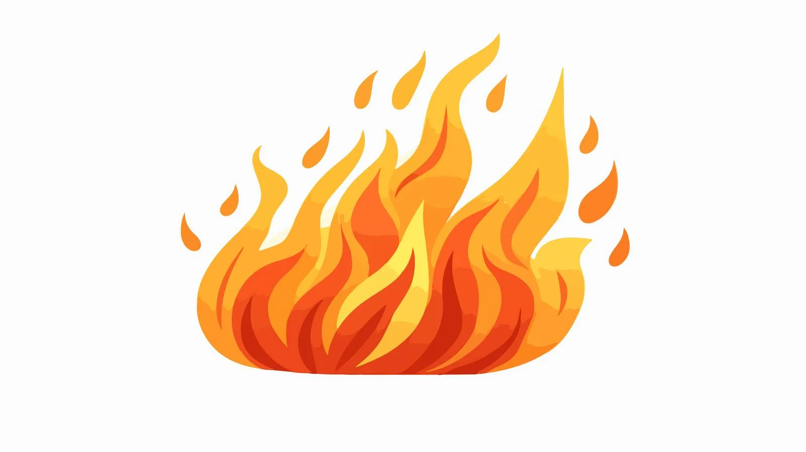 Cartoon Fire Flame Vector Illustration — free download from Dotvec
