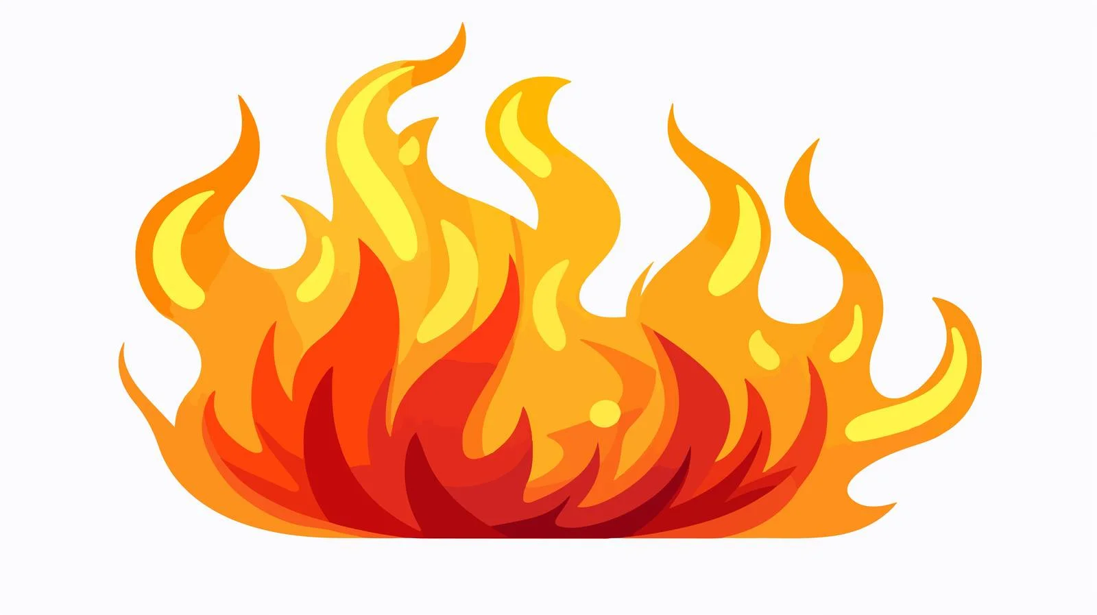 Vibrant Fire Cartoon Illustration — free download from Dotvec