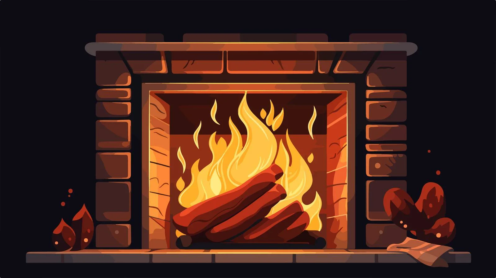 Warm Hearth in Cozy Home Setting — free download from Dotvec