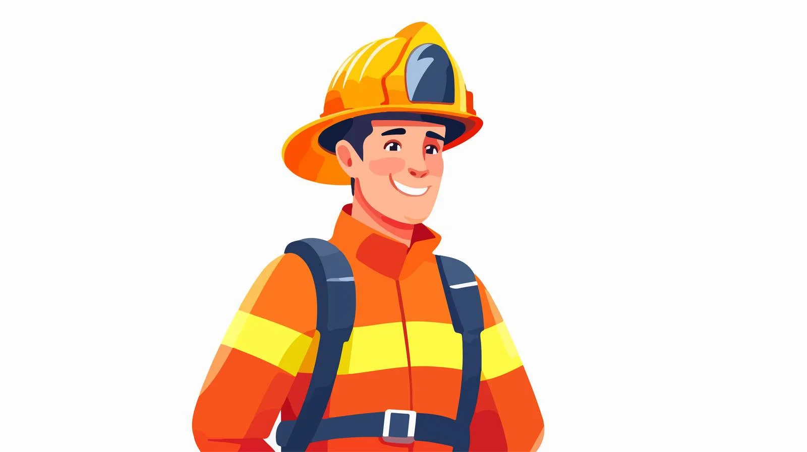Professional Firefighter in Fireproof Gear — free download from Dotvec