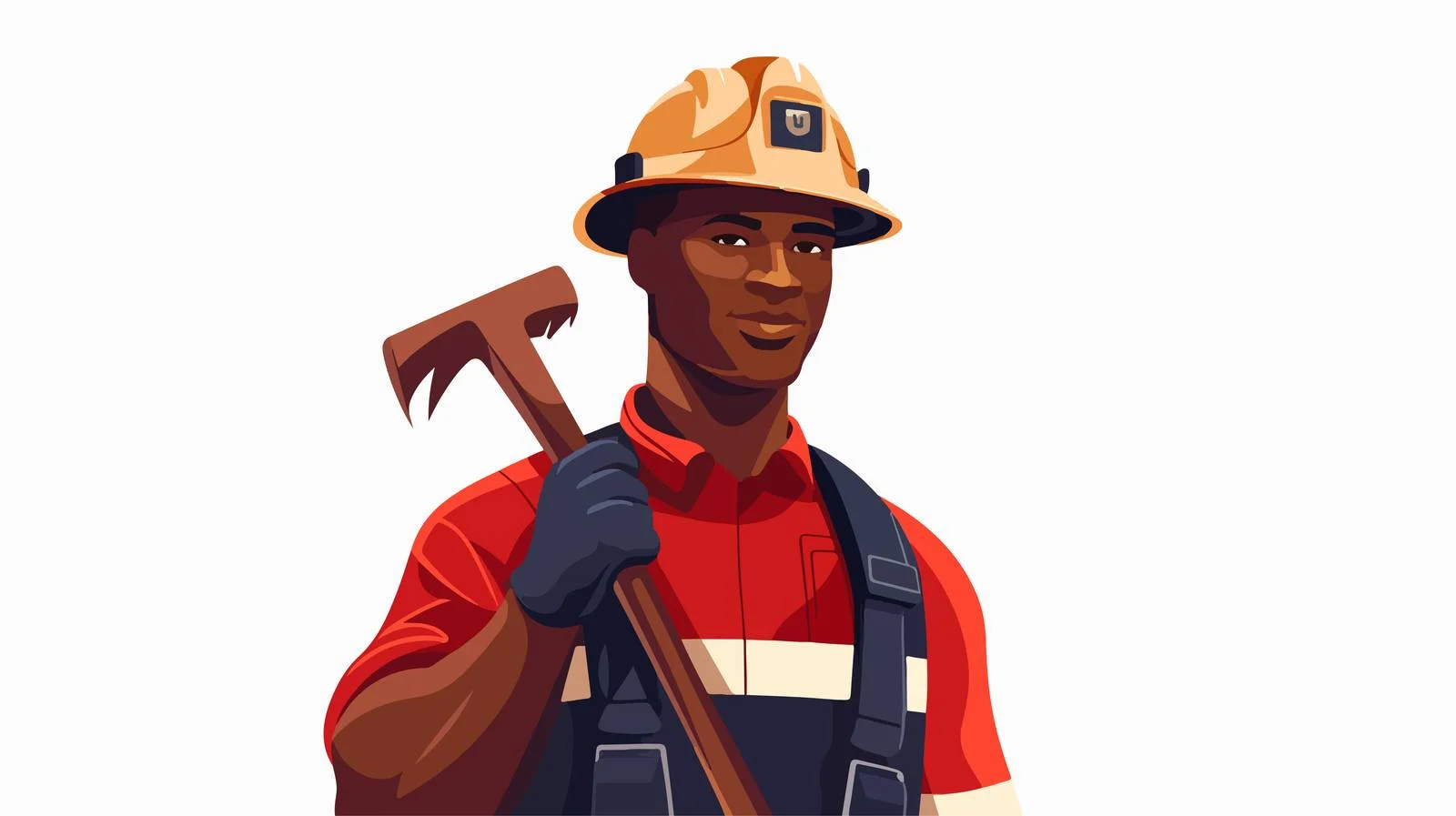 Emergency Response: Firefighter with Axe — free download from Dotvec