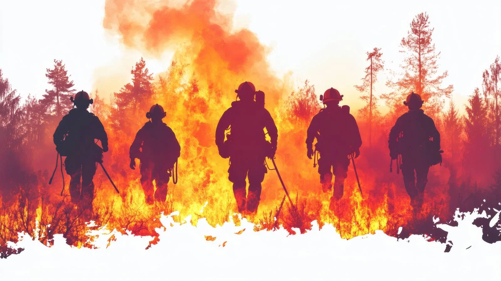 Emergency Response Team in Forest Fire — free download from Dotvec