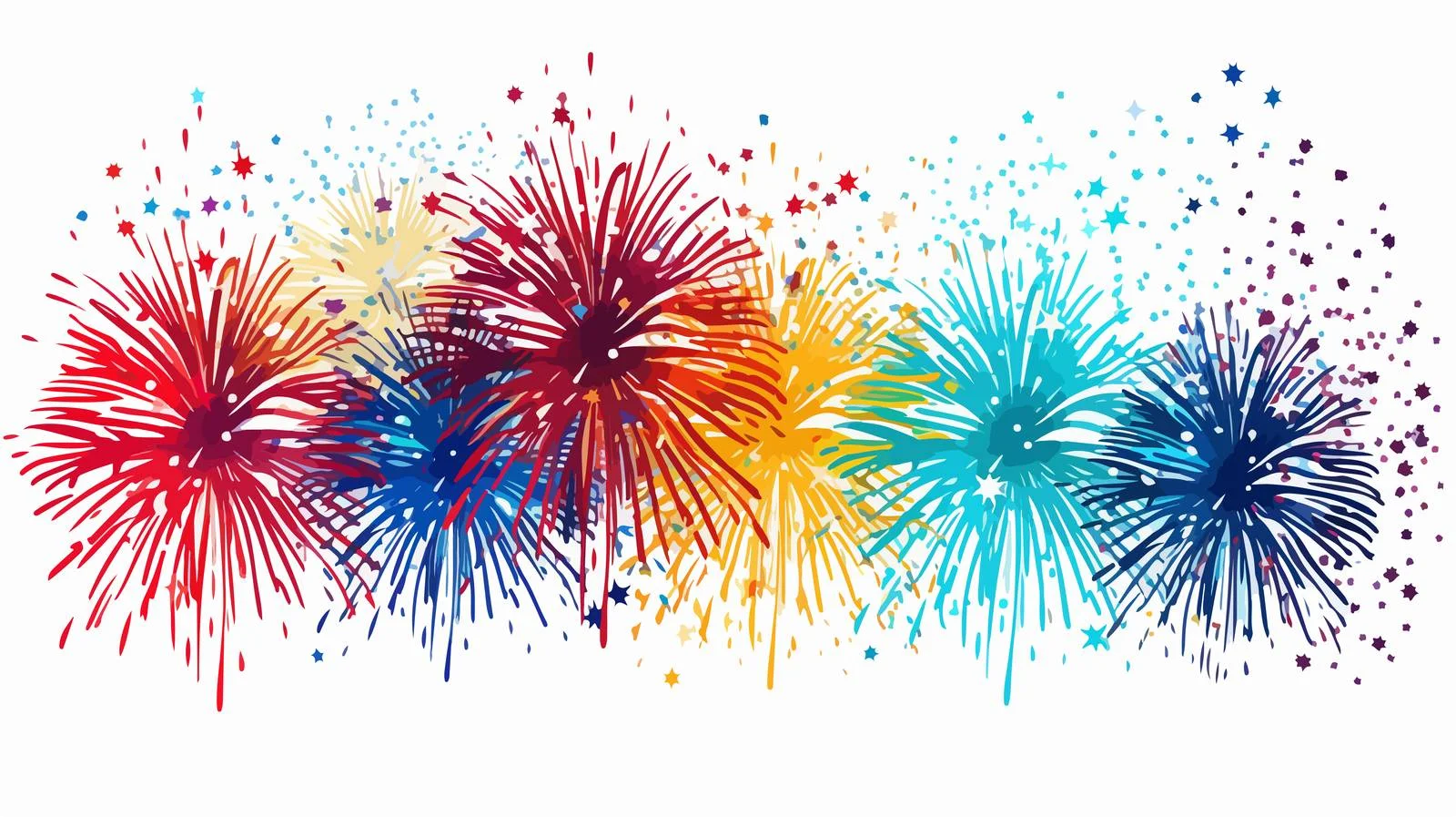 Vibrant Fireworks Illustration for Festive Celebrations — free download from Dotvec