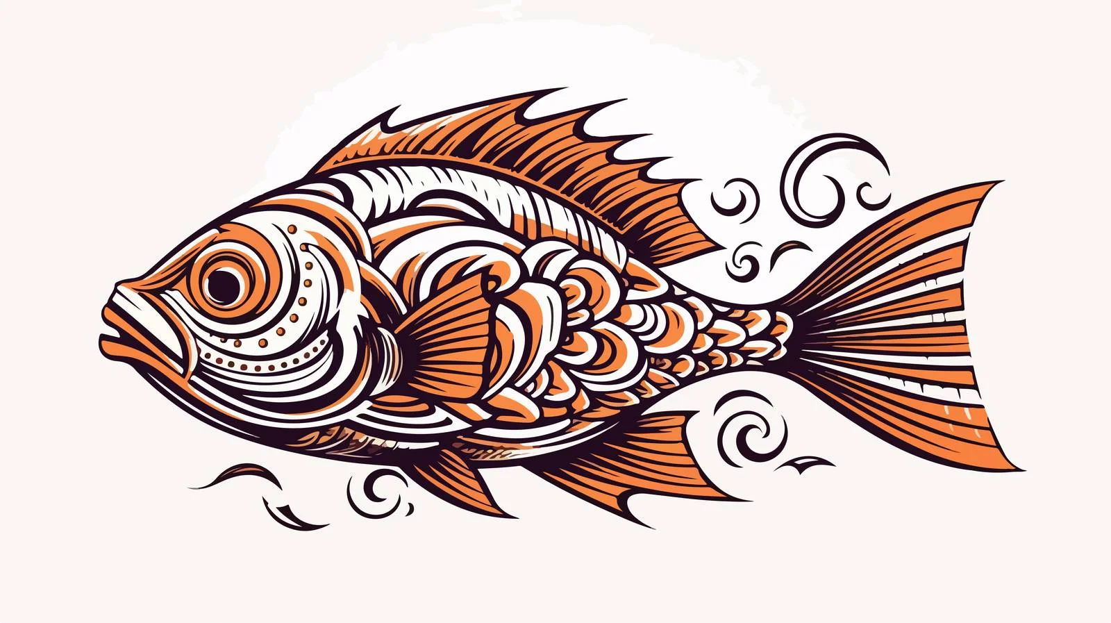 Hand-Drawn Fish Logo Sketch — free download from Dotvec