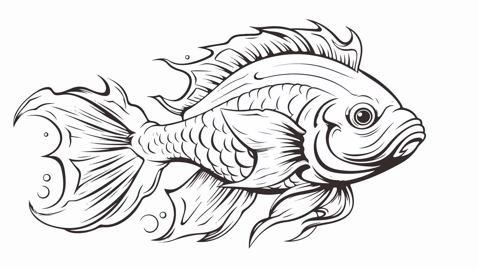 Hand-Drawn Fish Logo Sketch — free download from Dotvec