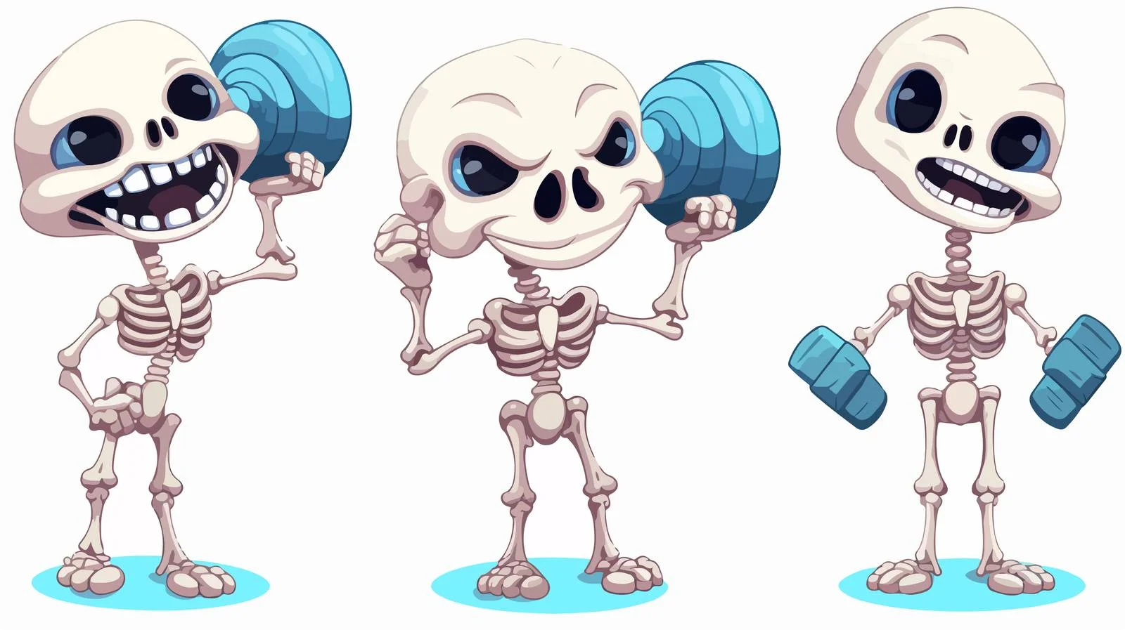 Fitness Bone Mascot Vector Illustration — free download from Dotvec