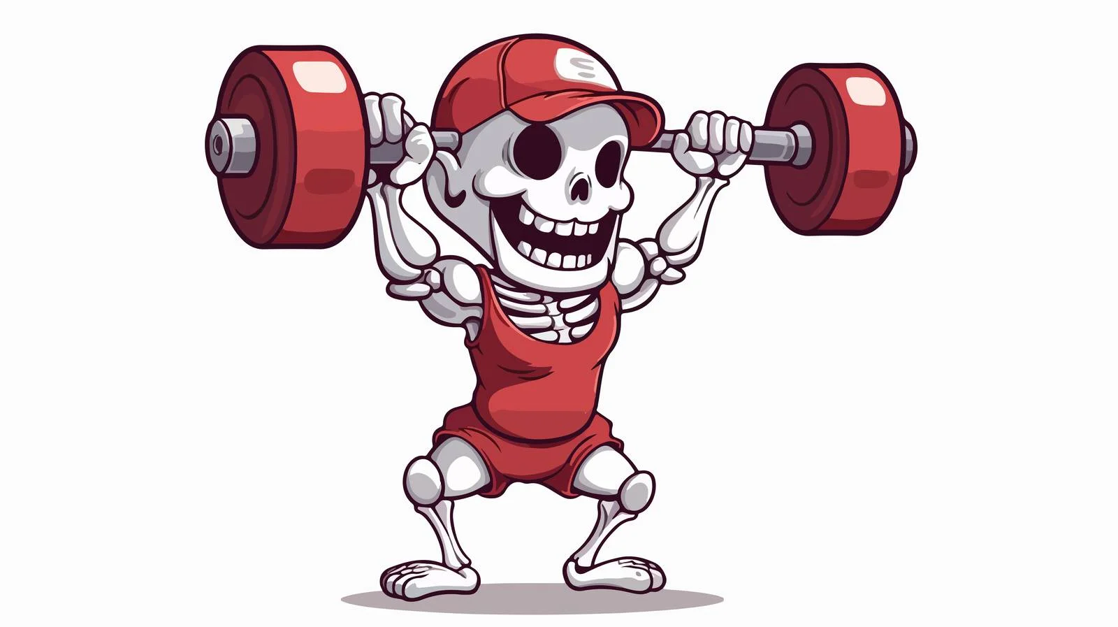 Fitness Bone Cartoon Mascot Vector — free download from Dotvec