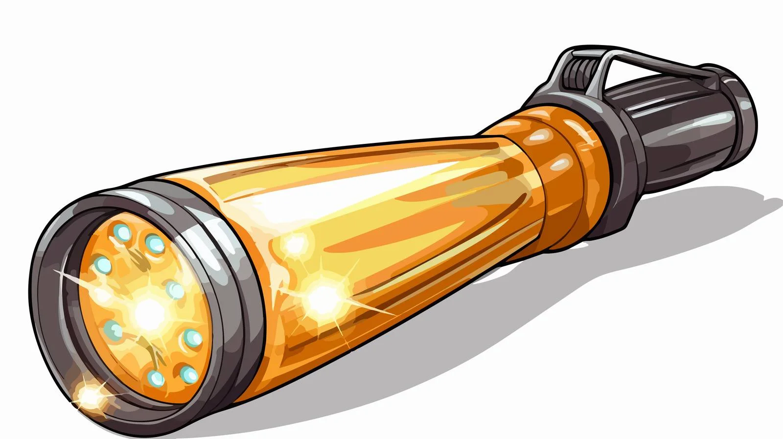 Cleaning Flashlight Vector Graphic — free download from Dotvec