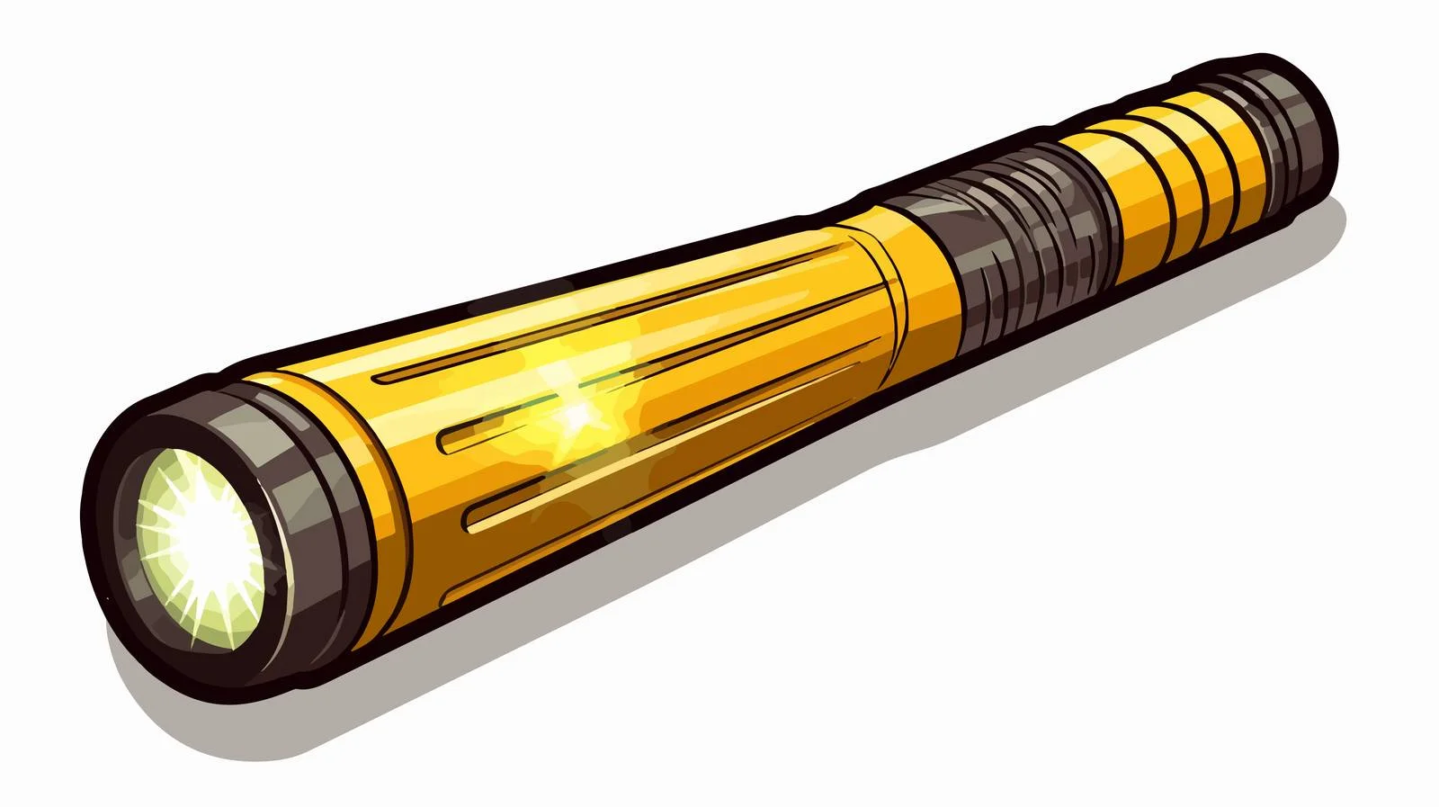 Shiny Flashlight Reflection Vector Illustration — free download from Dotvec