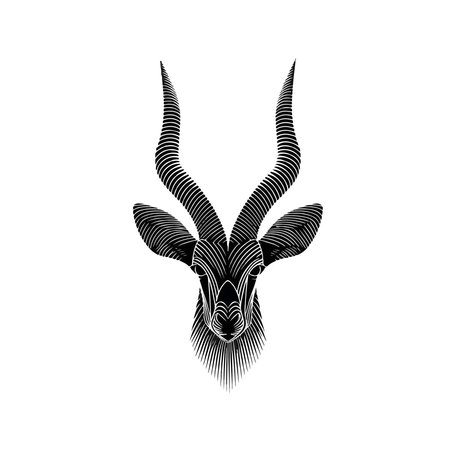 Minimal Antelope Line Art — free download from Dotvec