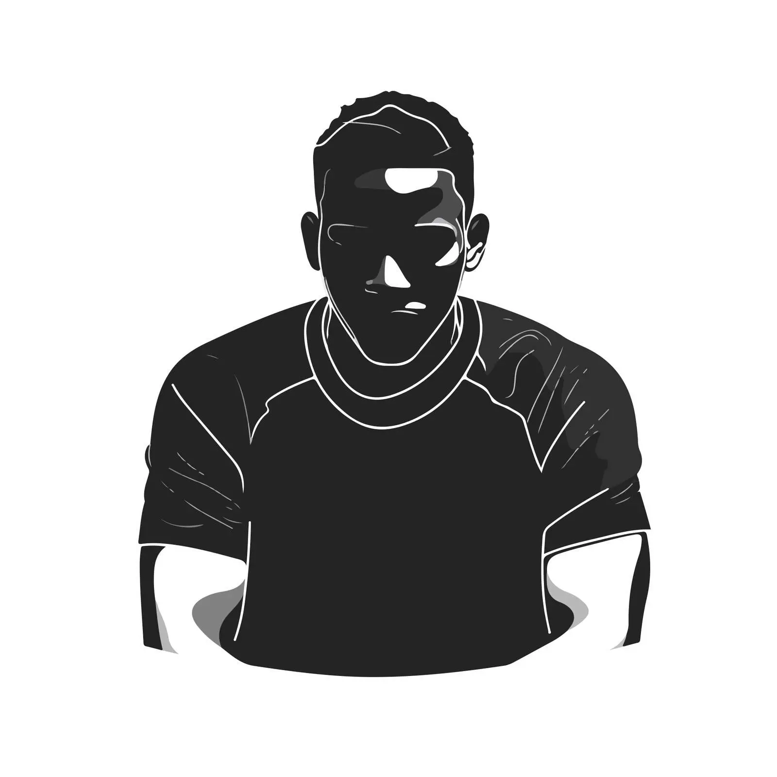 Minimal Athlete Line Art Vector Illustration — free download from Dotvec
