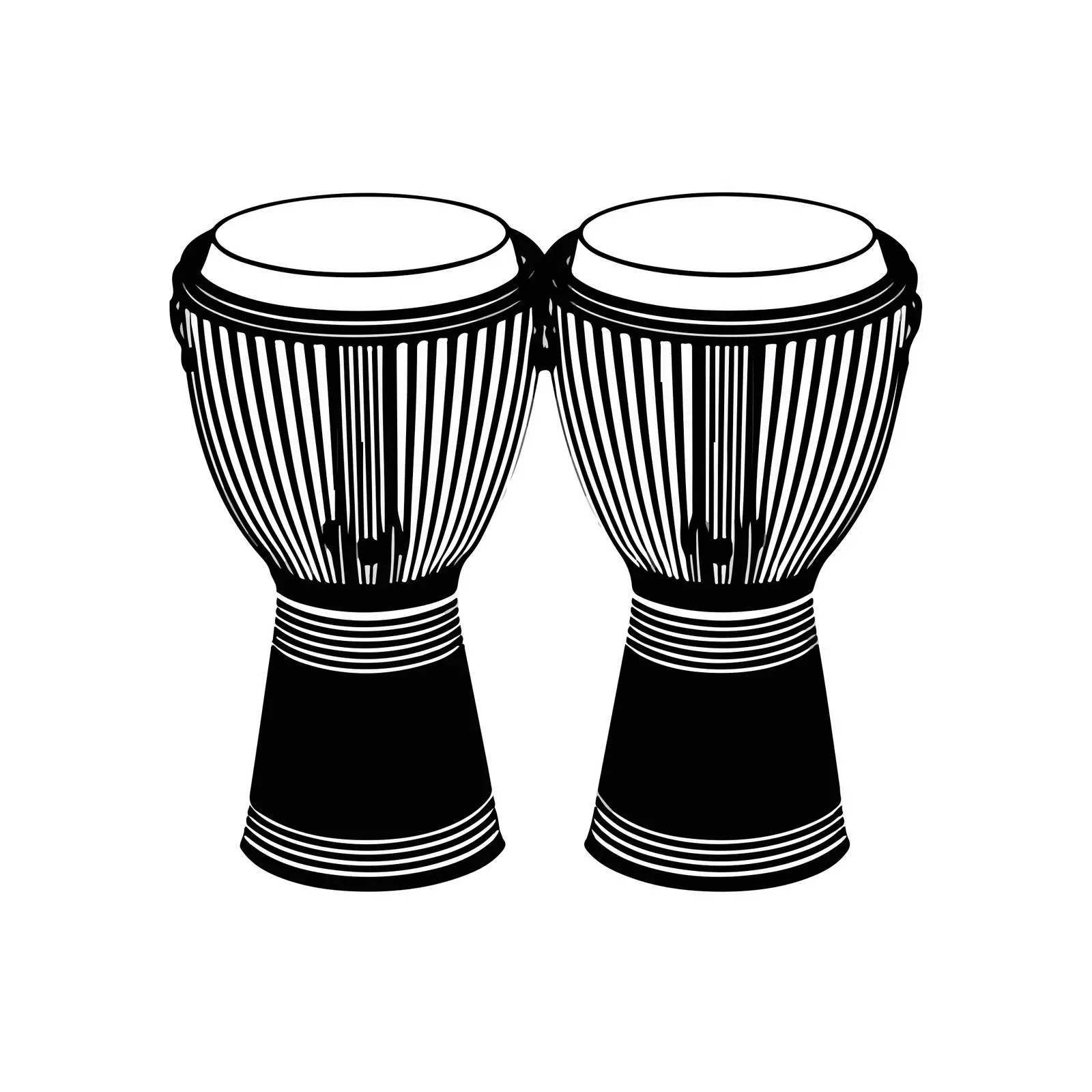 Minimalistic Bongo Drums Vector Illustration — free download from Dotvec