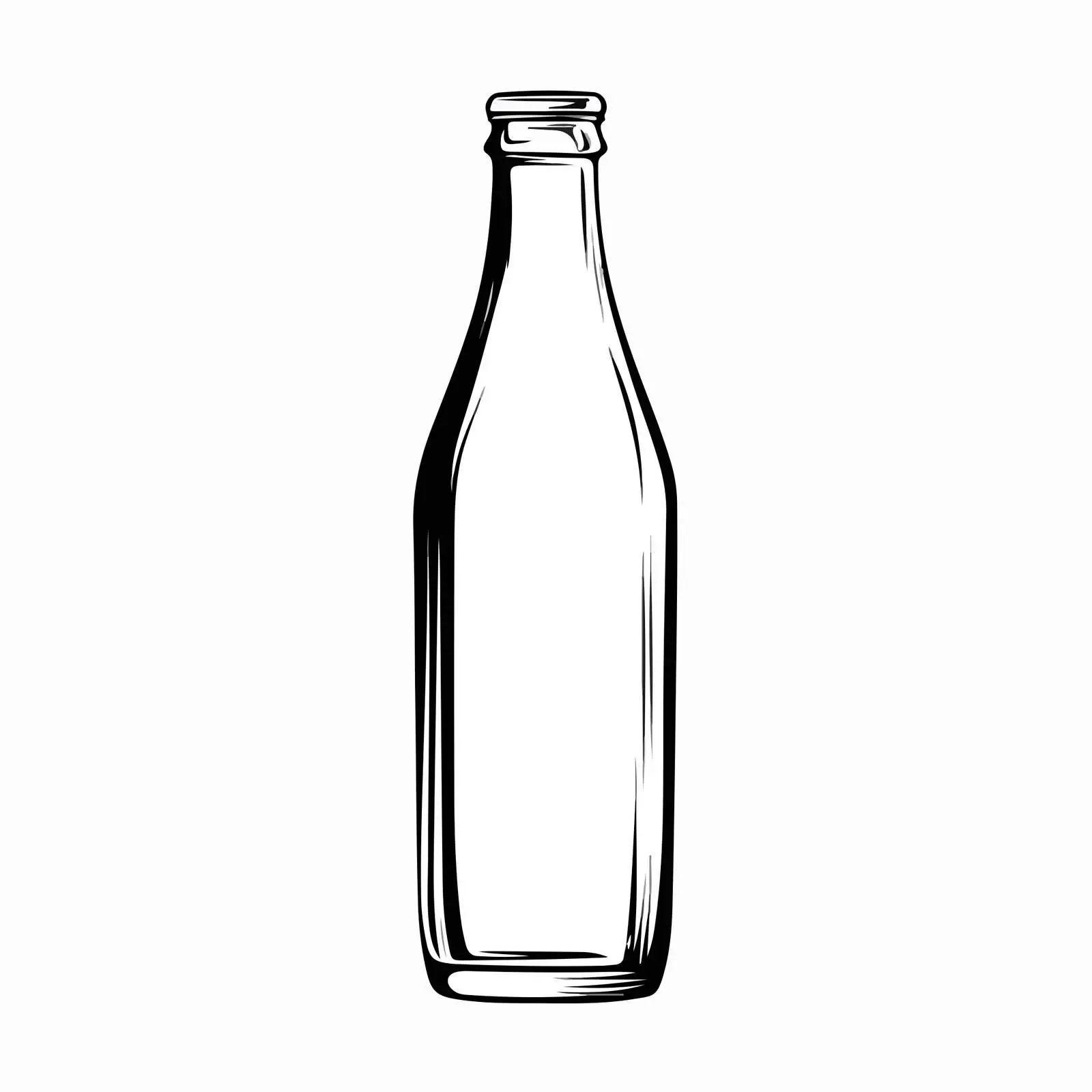 Minimalistic Bottle Line Art Vector — free download from Dotvec