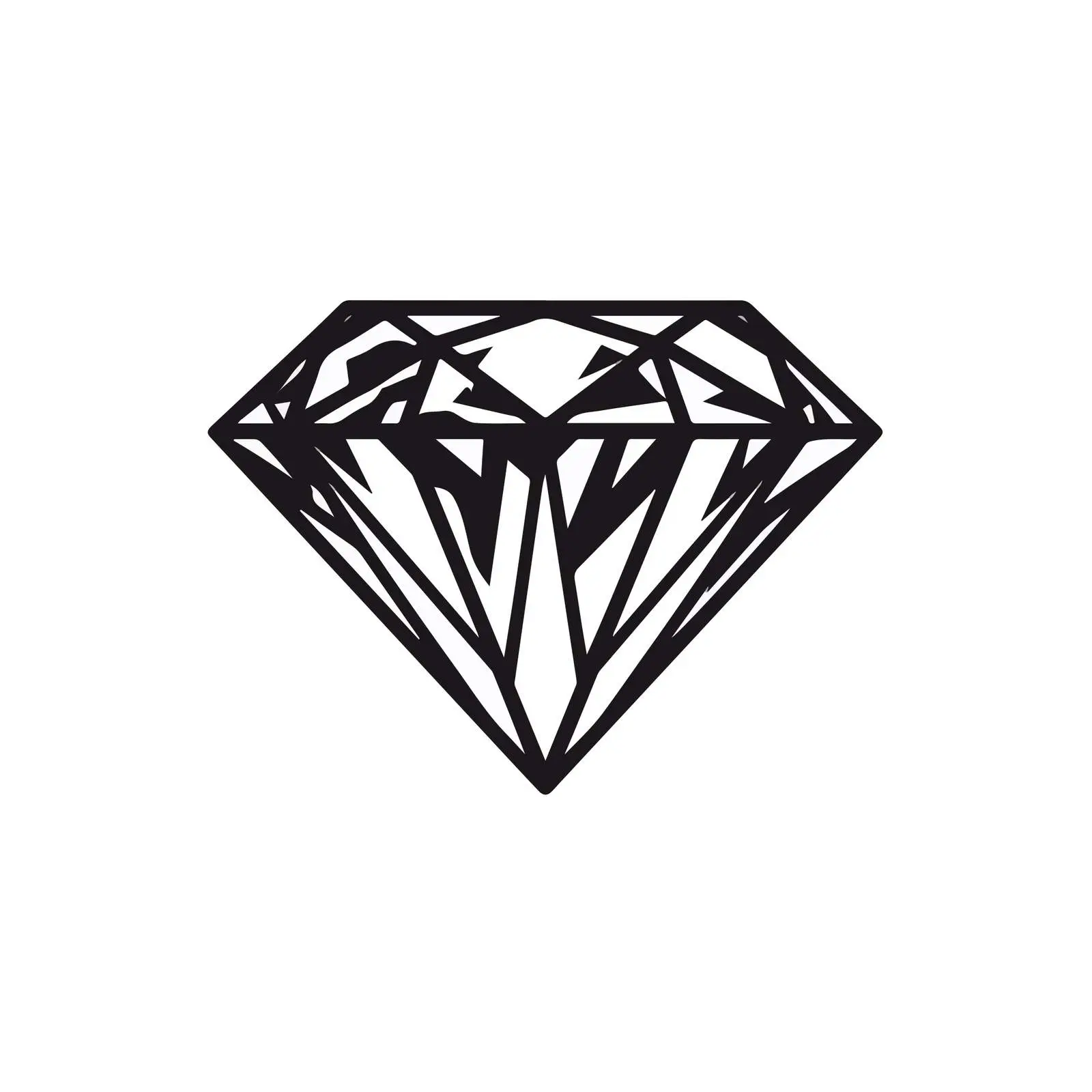 Minimalist Diamond Vector Art — free download from Dotvec