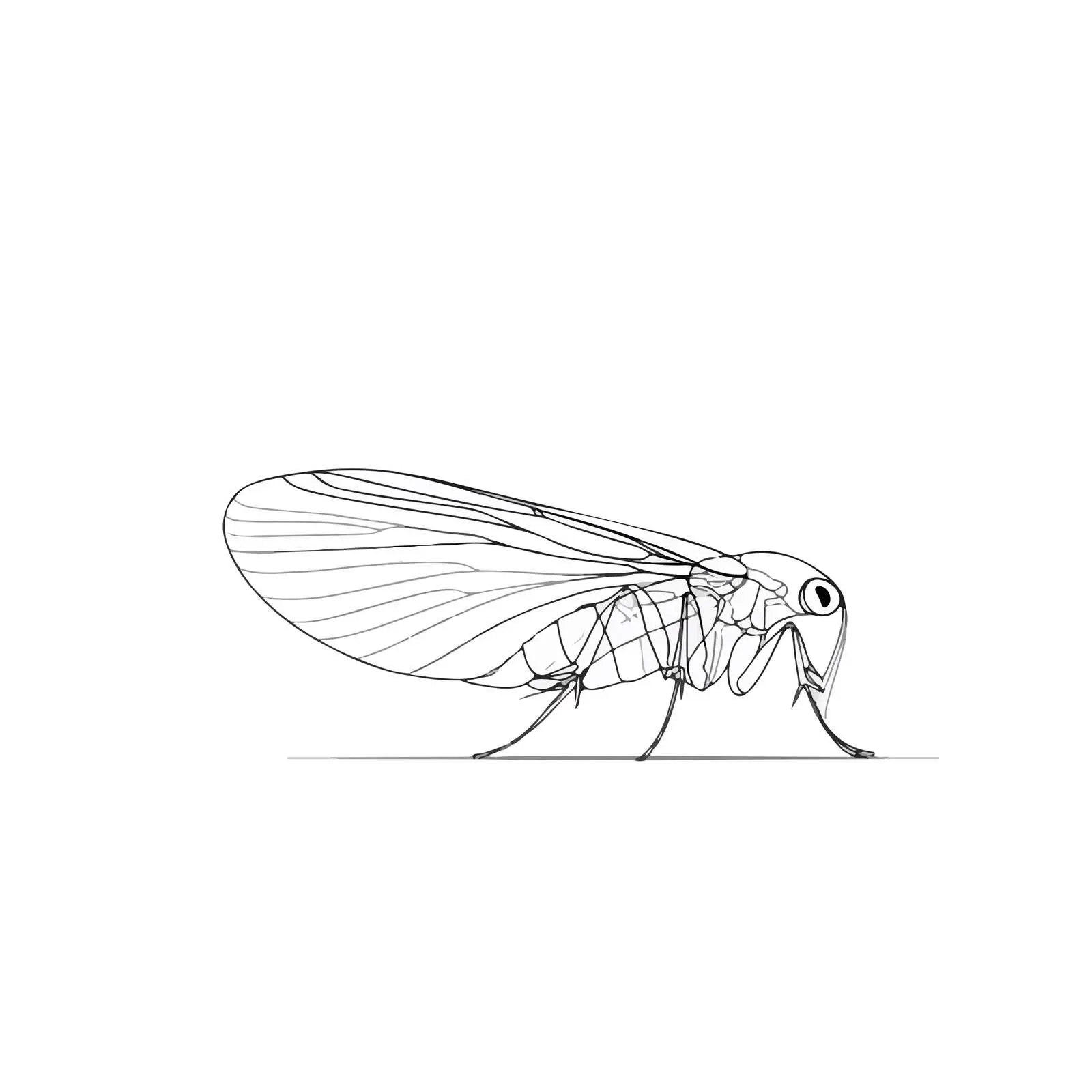 Minimalist Flea Line Art — free download from Dotvec