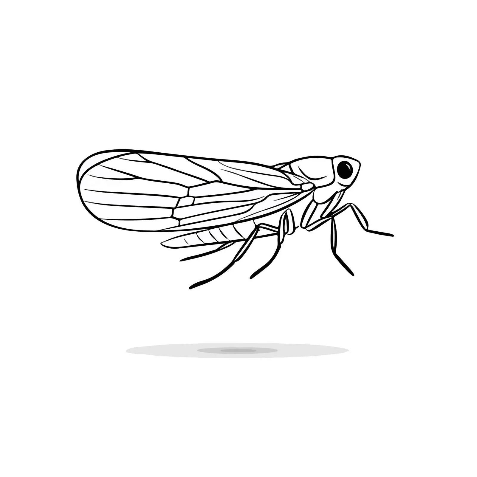 Minimal Flea Line Art Vector Design — free download from Dotvec