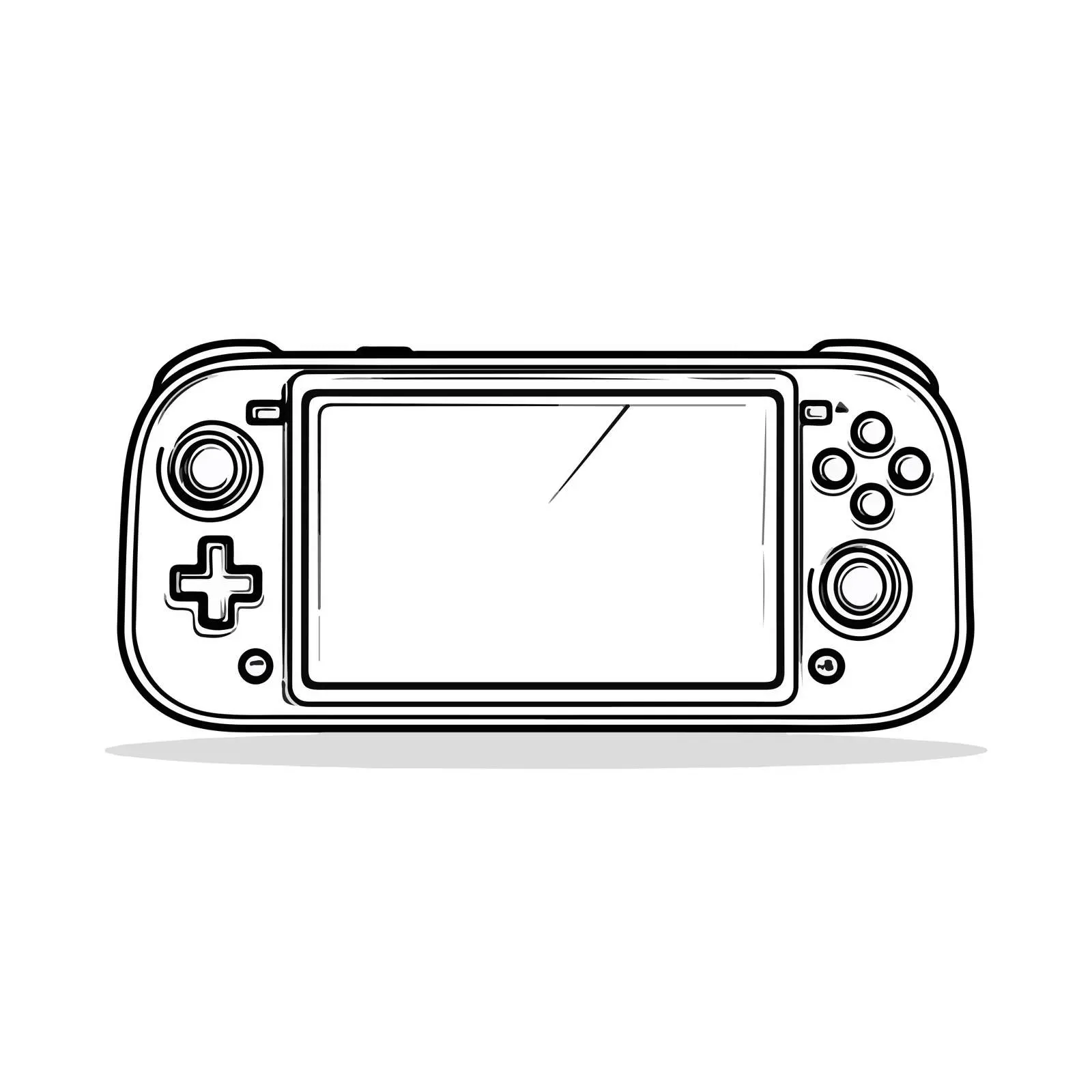 Modern Game Console Illustration — free download from Dotvec
