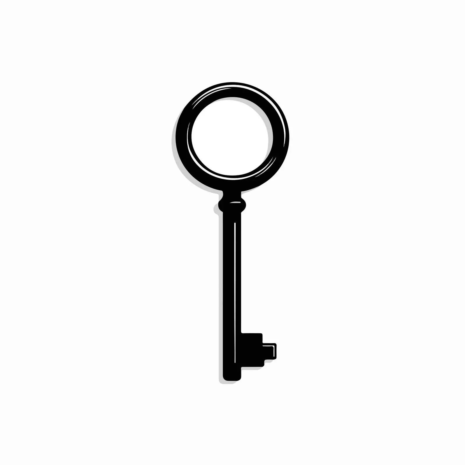 Minimal Key Line Art Design — free download from Dotvec