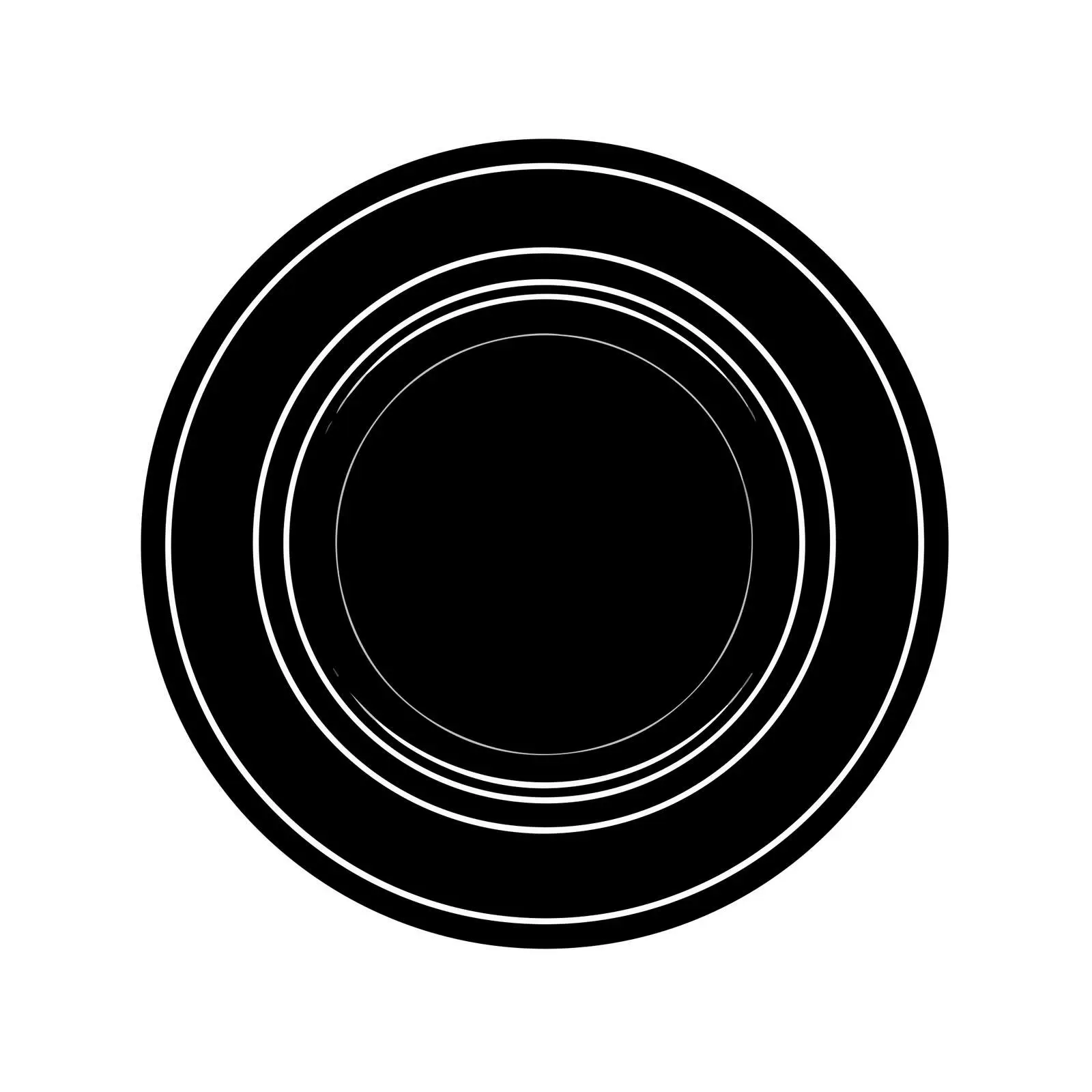 Minimal Plate Line Art Vector — free download from Dotvec