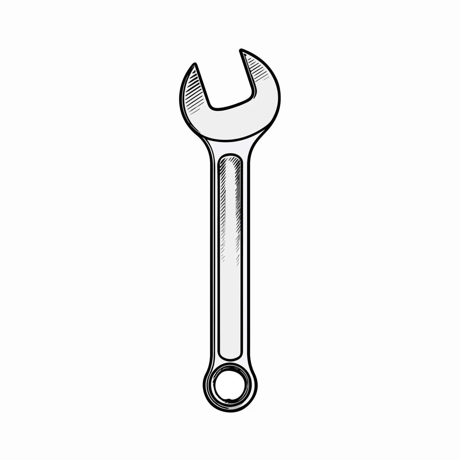 Minimal Spanner Line Art Vector — free download from Dotvec