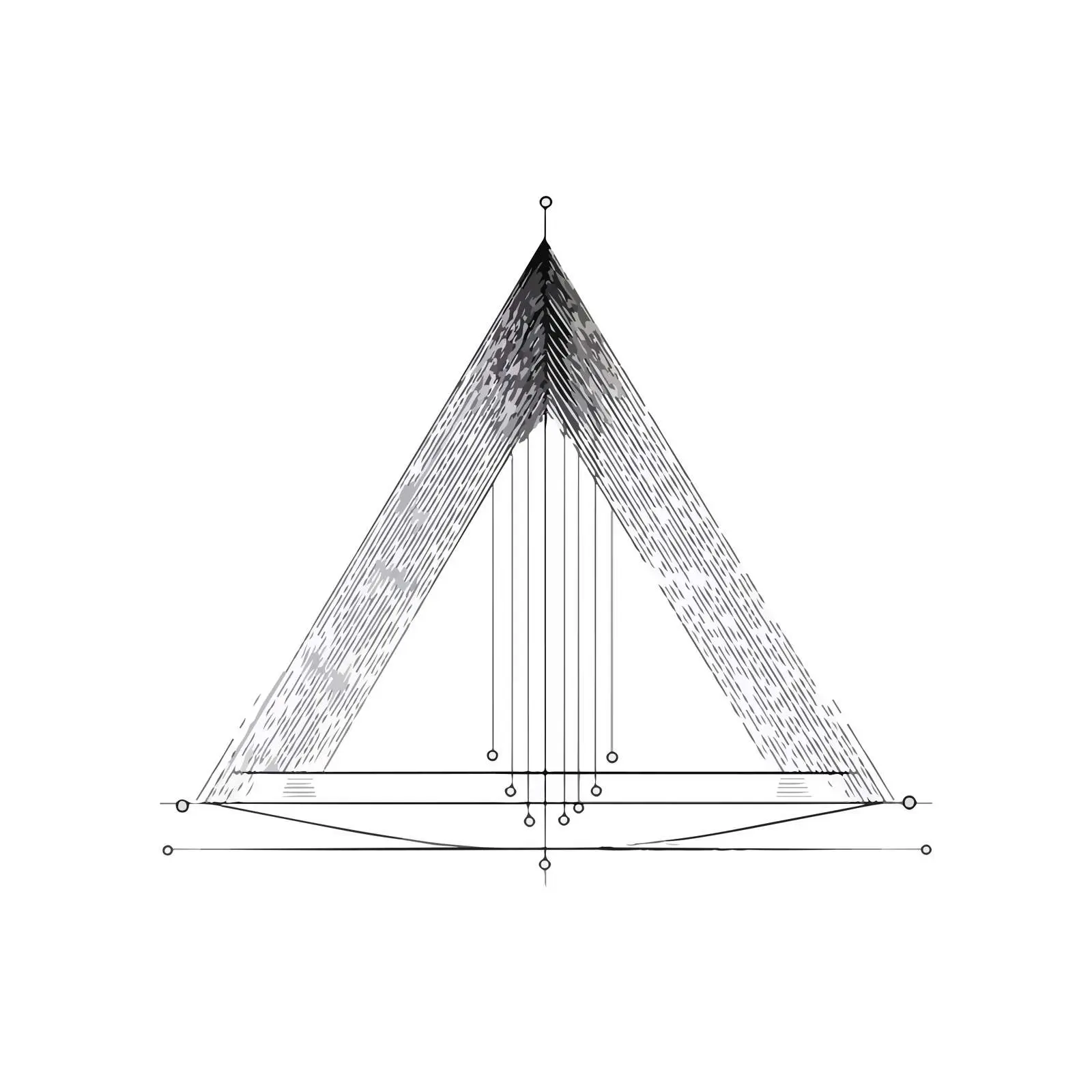 Minimalistic Triangle Instrument Art — free download from Dotvec