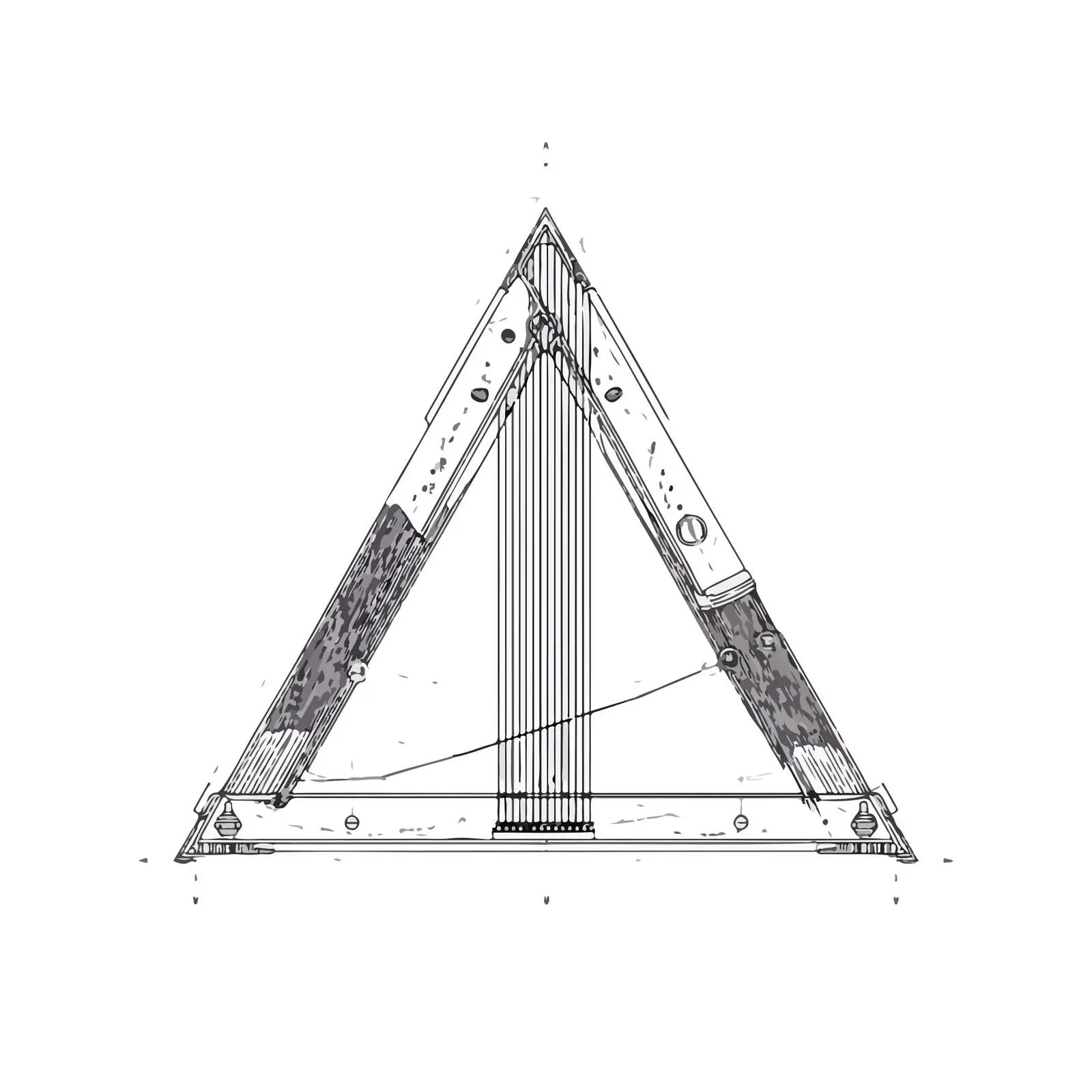 Minimalistic Triangle Instrument Art — free download from Dotvec