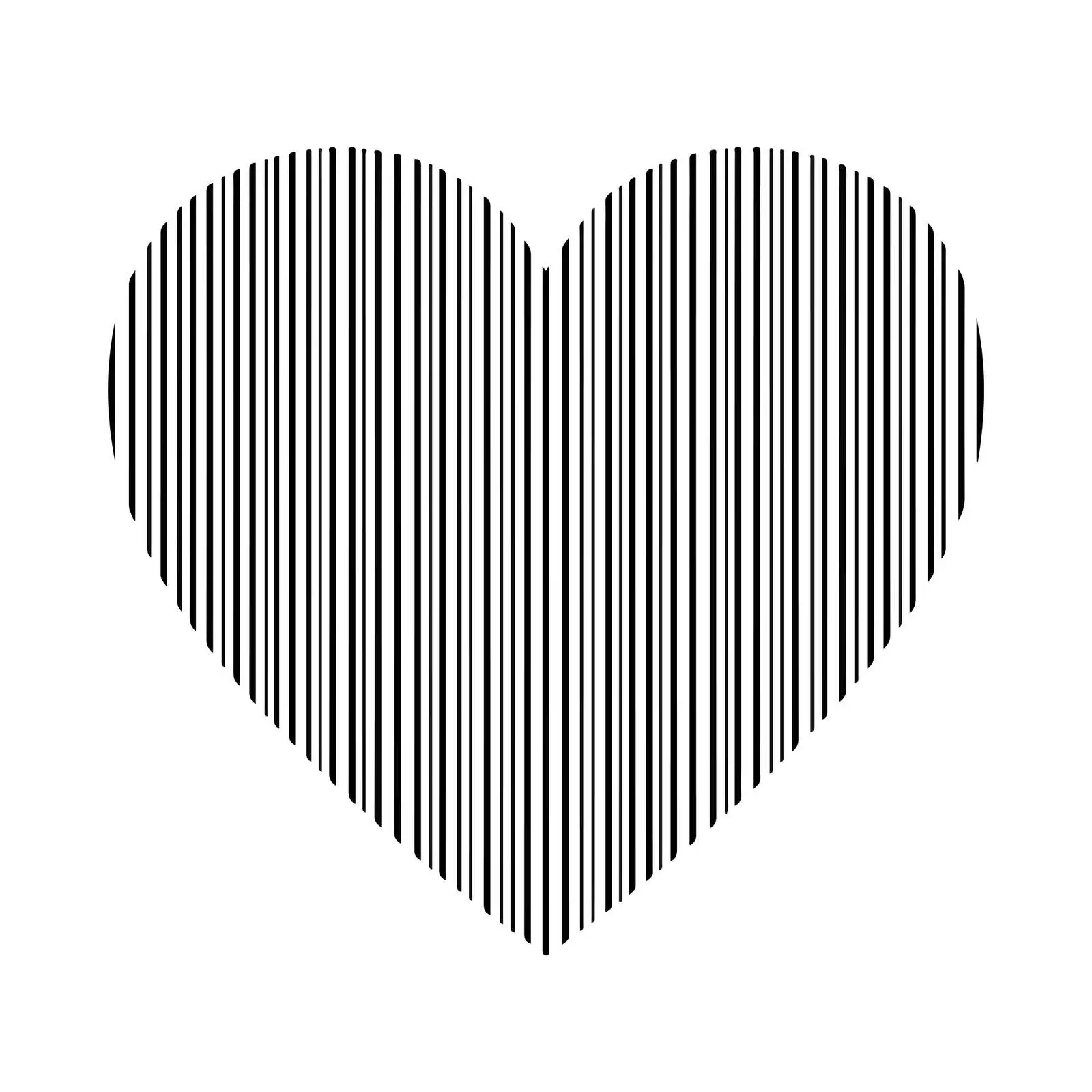 Minimal Valentine Heart Line Art — free download from Dotvec