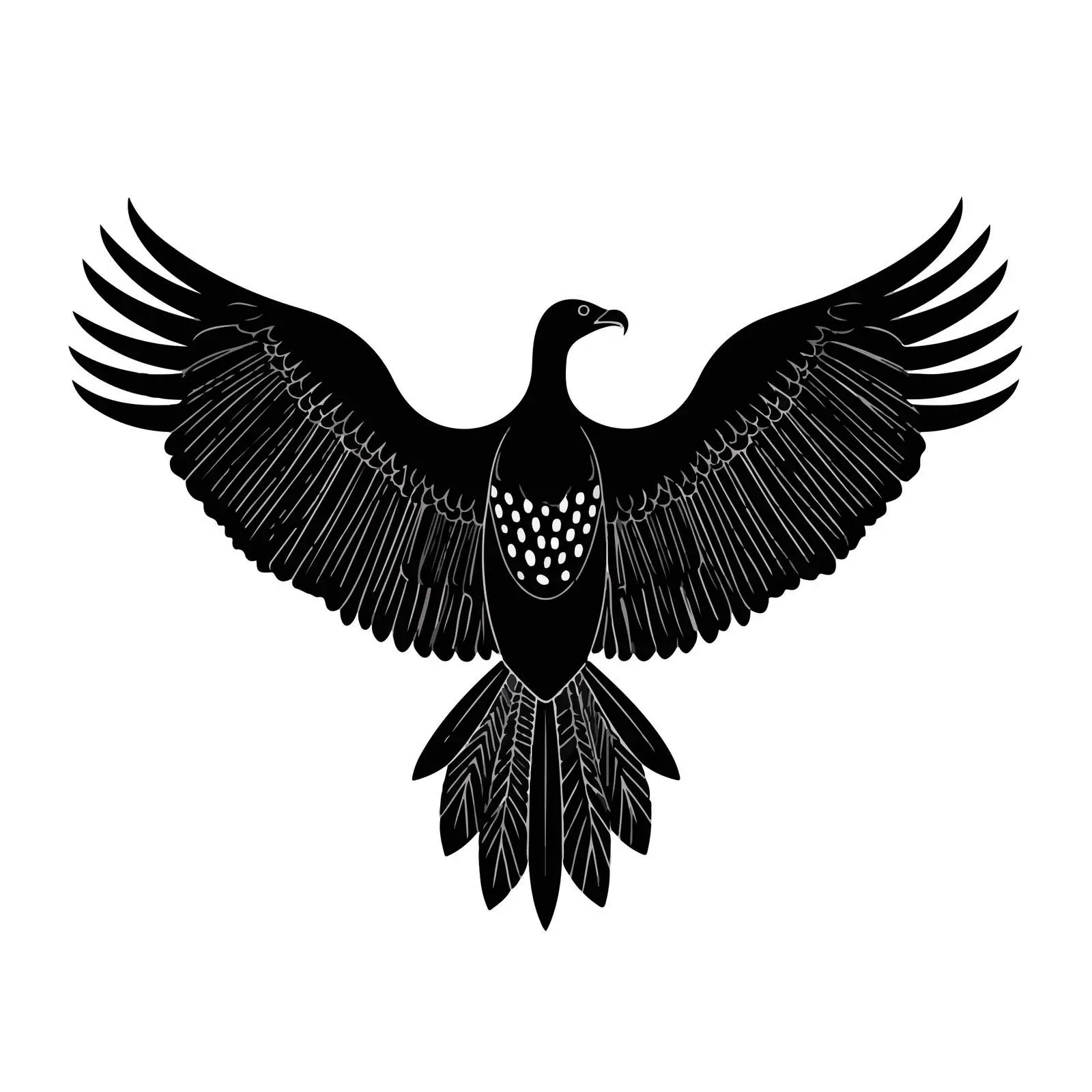 Minimal Vulture Line Art Vector — free download from Dotvec