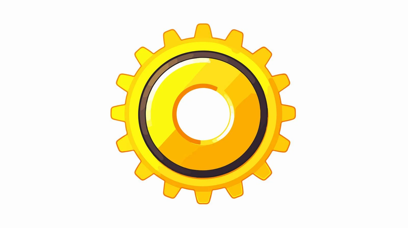 Modern Gear Icon on White Background — free download from Dotvec