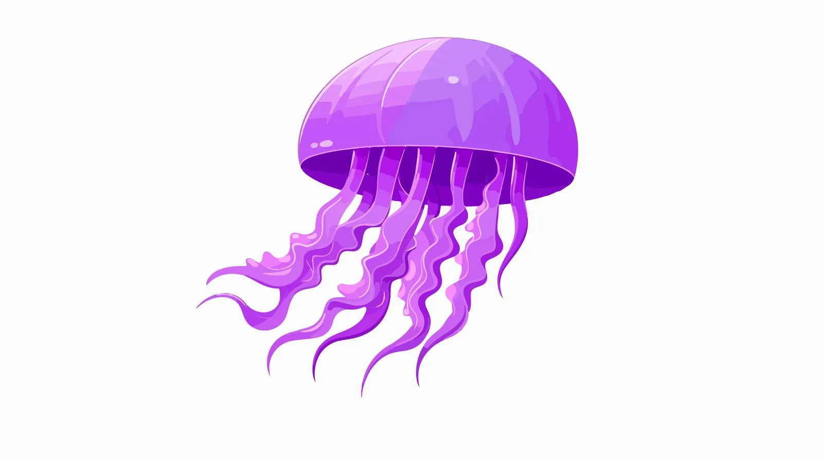 Playful Purple Cartoon Swim Scene — free download from Dotvec