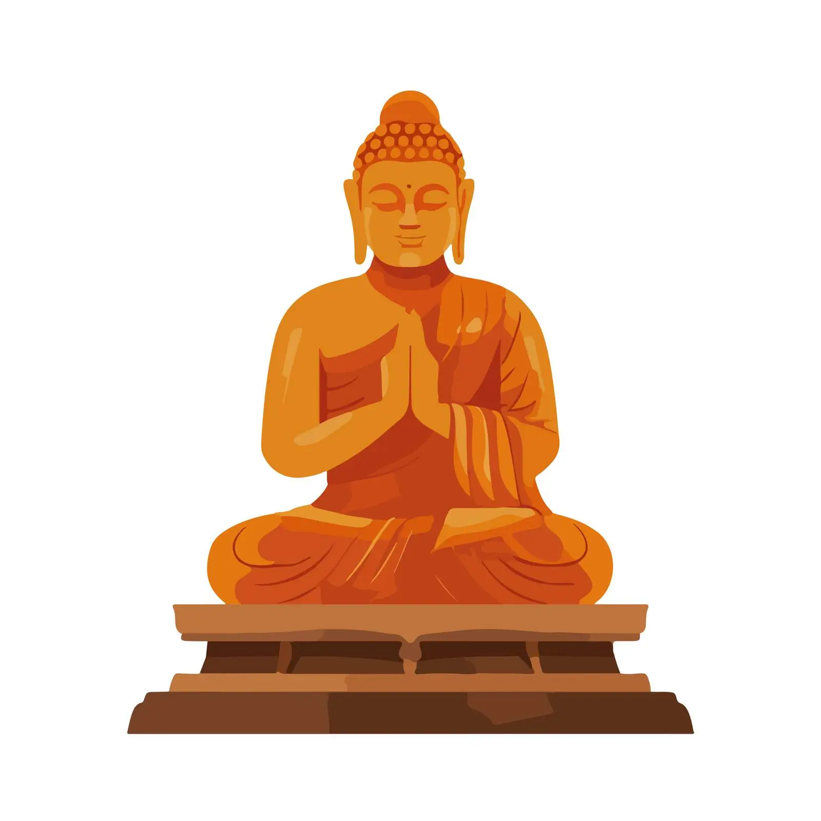 Buddha Statue Vector Icon — free download from Dotvec