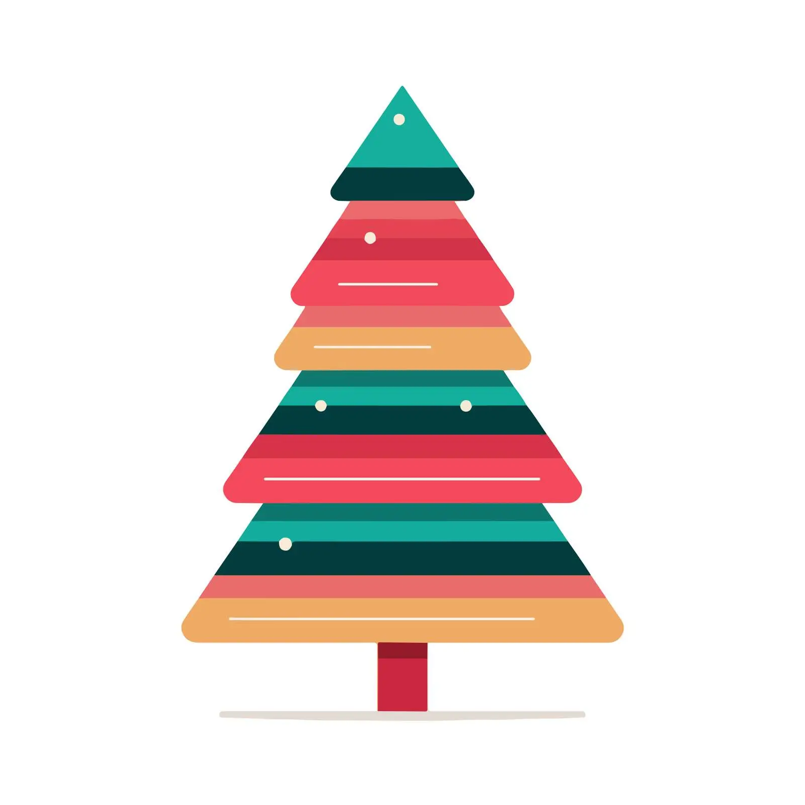 Christmas Tree Flat Vector Icon — free download from Dotvec