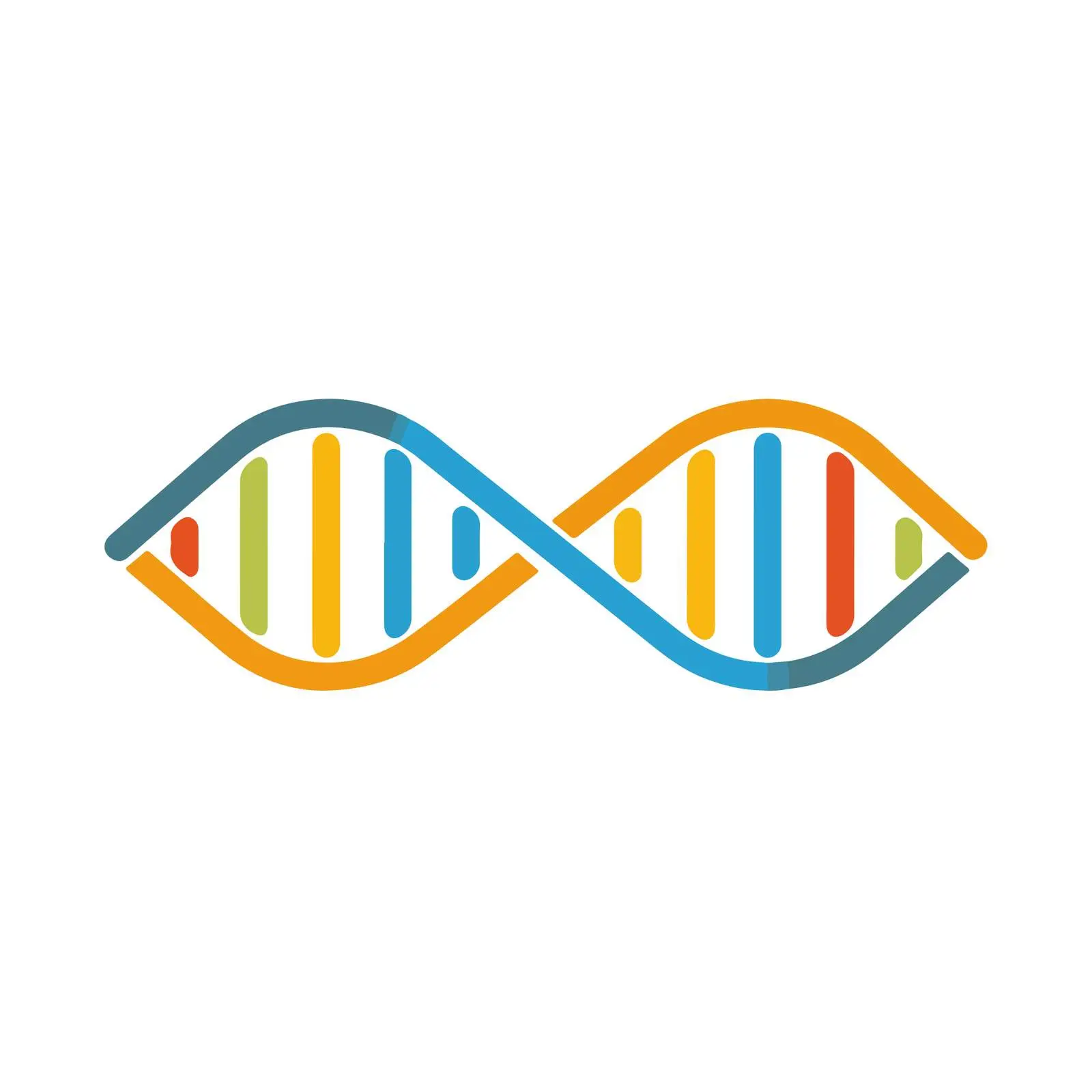 DNA Strand Outline Icon — free download from Dotvec