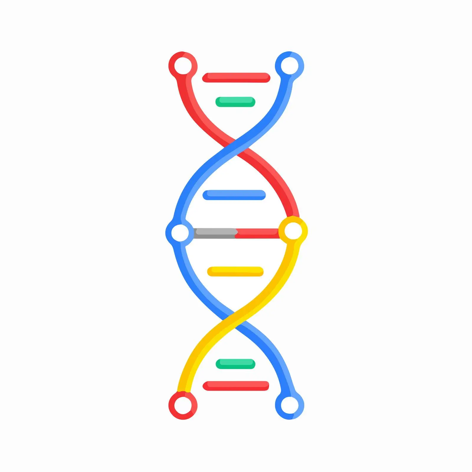 DNA Strand Outline Icon — free download from Dotvec