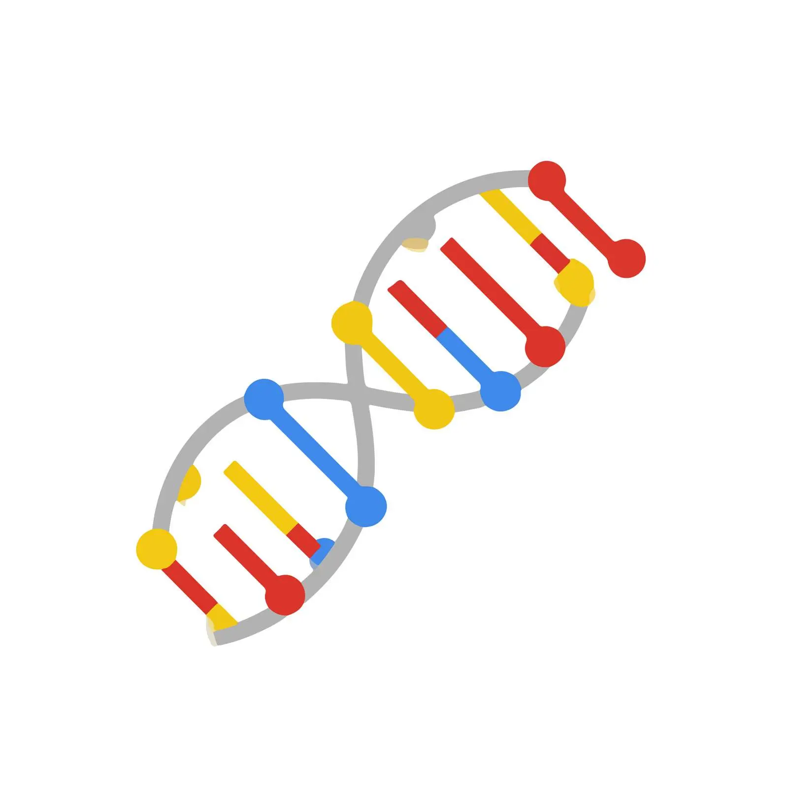 DNA Strand Outline Icon — free download from Dotvec
