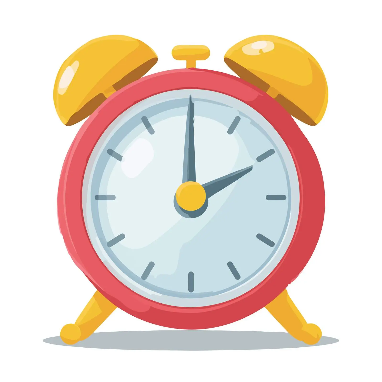Alarm Clock Icon in Flat Vector Style — free download from Dotvec