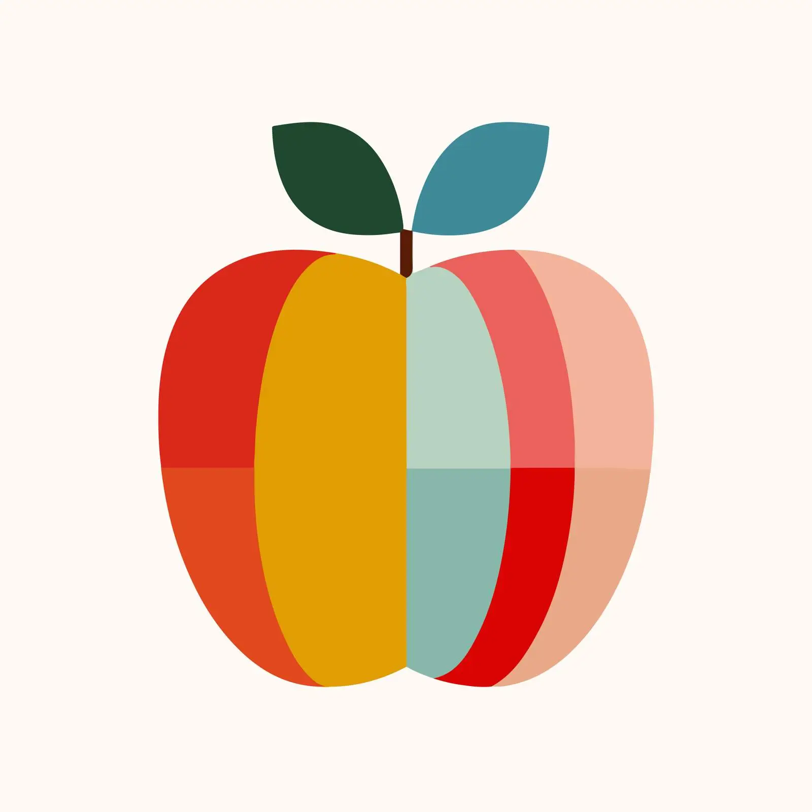 Colorful Apple Vector Icon — free download from Dotvec