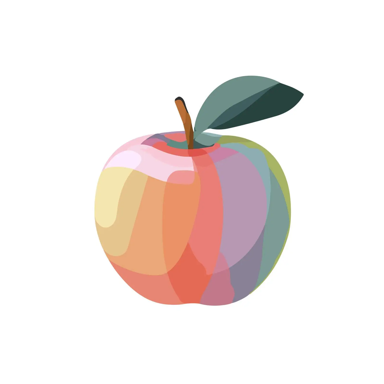 Colorful Apple Icon — free download from Dotvec