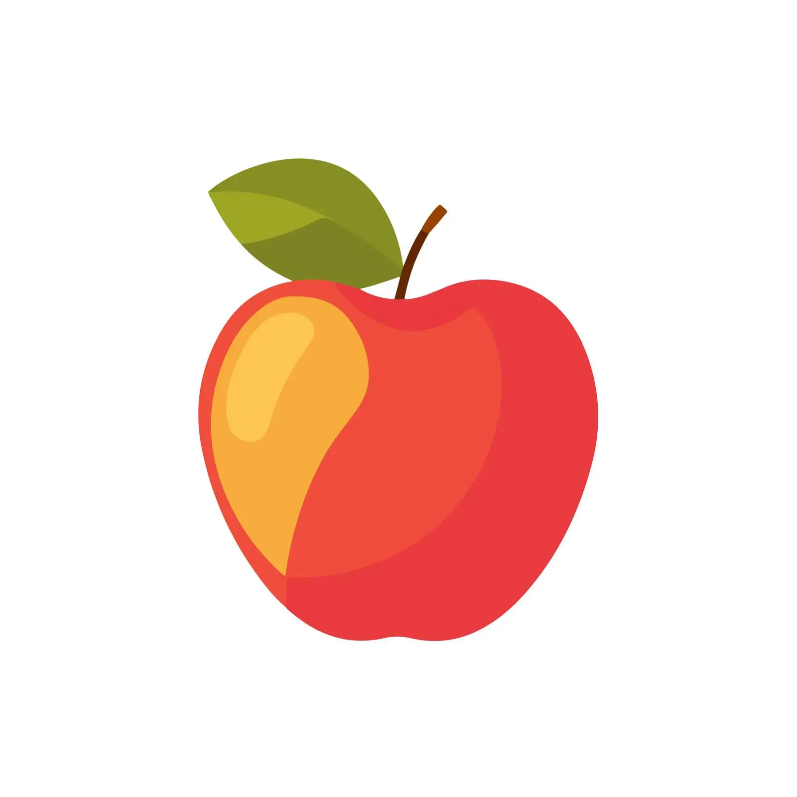 Apple Fruit Flat Vector Icon — free download from Dotvec