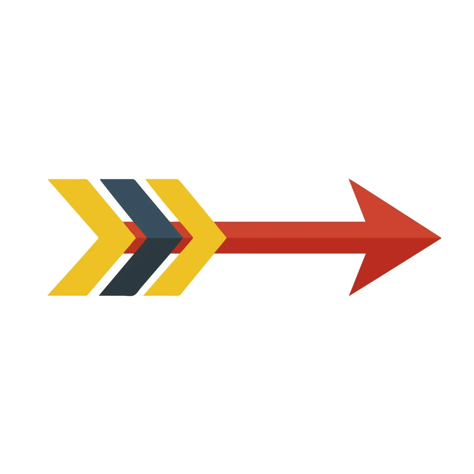 Arrow Flat Icon No Gradients — free download from Dotvec