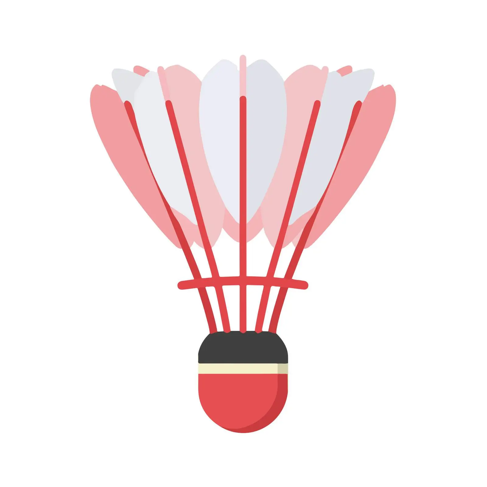 Badminton Shuttlecock Flat Vector Icon — free download from Dotvec