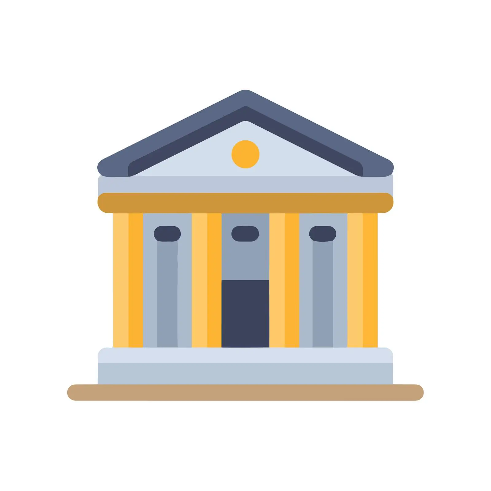 Bank Icon Vector — free download from Dotvec