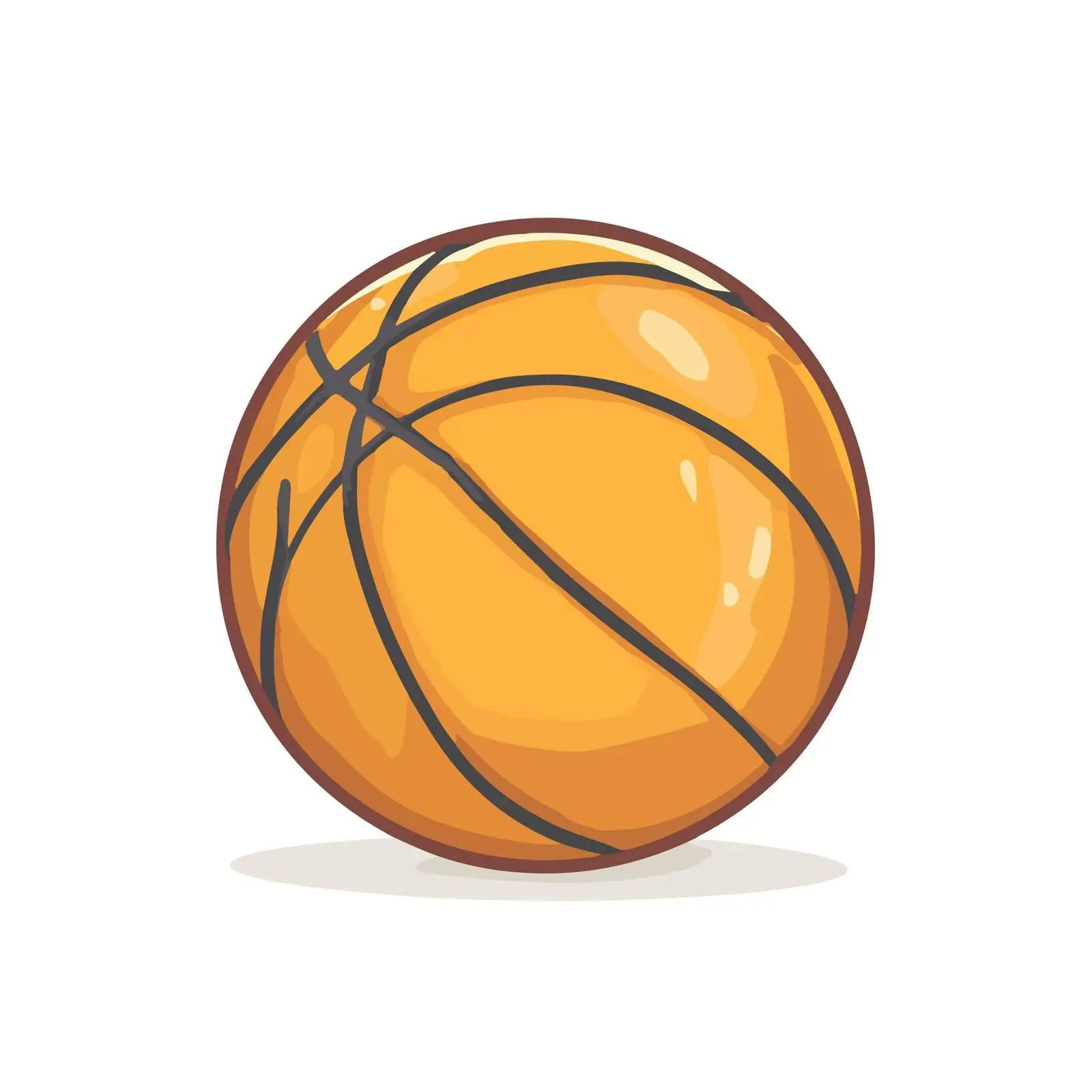 Basketball flat vector icon — free download from Dotvec