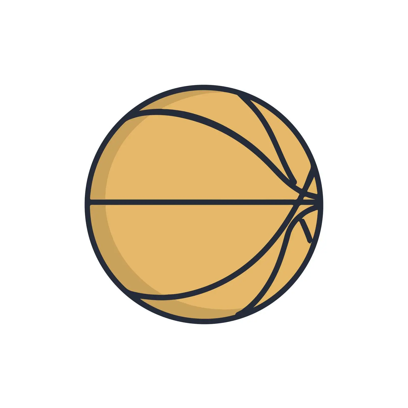 Basketball Outline Icon — free download from Dotvec